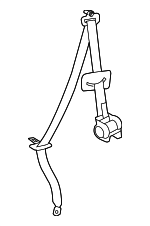 7357035020A1 - Body: Lap &amp; Shoulder Belt for Toyota: 4Runner Image