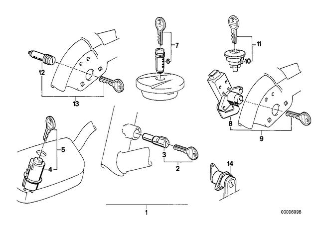 51251453651 - : Lock for BMW-Motorrad Image