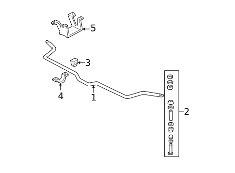 Stabilizer Bar & Components for 1994 Chevrolet Camaro #0
