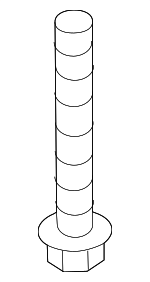 PAF008757 - : Suspension Track Bar Bolt for Porsche: 718 Boxster, 718 Cayman, 718 Spyder, 911, Boxster, Cayman Image