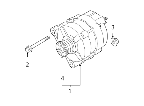 Alternator for 2010 Nissan Versa #0