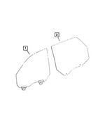55369555AD - Glass: Rear Door Glass, Left for Dodge: Durango Image