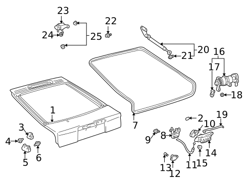 Liftgate for 2005 Toyota Celica #0