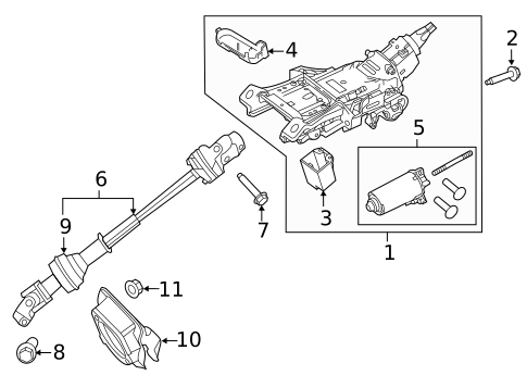 Steering, Gear & Related Components for 2016 Ford Police Interceptor Utility #1
