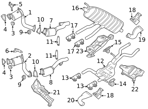 Exhaust Components for 2012 Audi Q7 #0