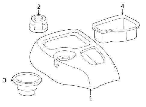 Front Console for 2003 Chevrolet S10 #0
