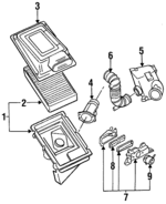 1657816E01 - : Air Duct for Nissan: Maxima Image