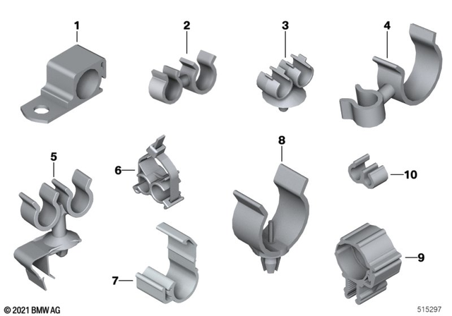 13901720201 - General Electrical System: Hose Clamp -  for BMW-Motorrad Image