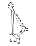 12377465 - Electrical: Belt &amp; Retractor for Chevrolet: C1500, C2500, C3500, C3500HD, K1500 Pickup, K2500 Pickup, K3500 Pickup | GMC: C1500 Pickup, C2500 Pickup, C3500 Pickup, C3500HD, K1500 Pickup, K2500 Pickup, K3500 Pickup Image