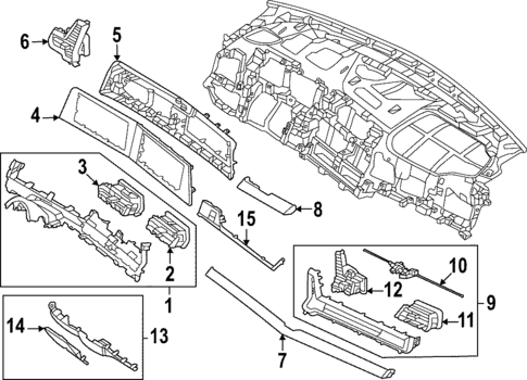 Instrument Panel Components for 2025 Kia Sportage #0