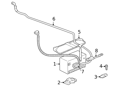 Battery for 2004 Cadillac Seville #0