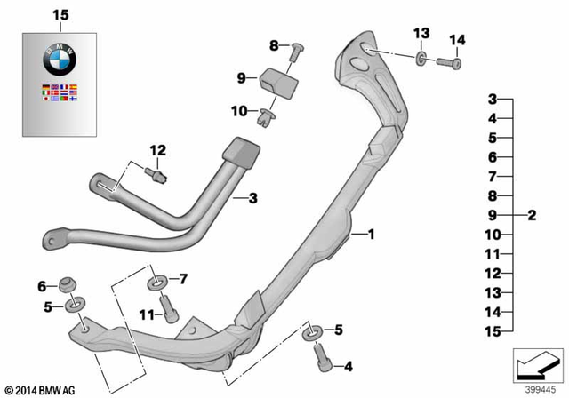 7119902347 - Luggage &amp; Storage: Fillister-Head Screw - M6X30 for BMW-Motorrad Image
