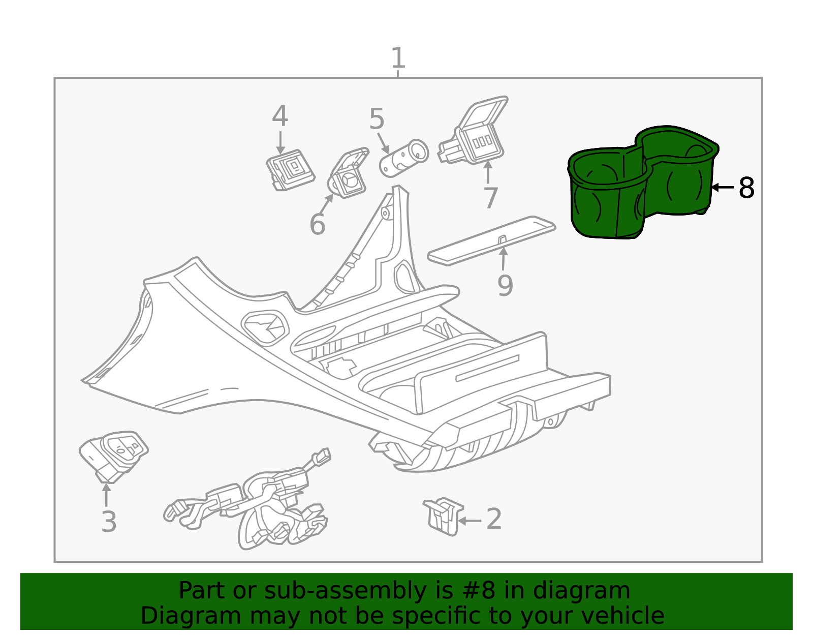 Console Cup Holder - OEM Replacement for Secure Beverage Storage ...