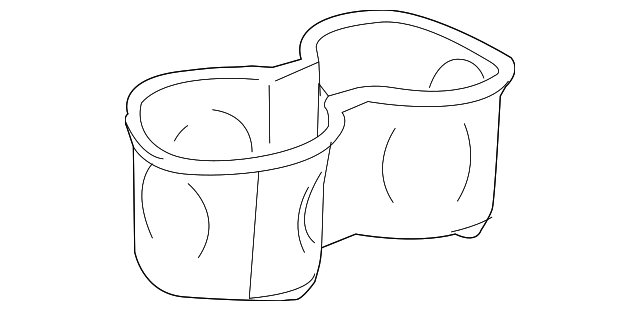 2015-2020 GM Front Floor Console Cup Holder Liner 23205334 GM ...