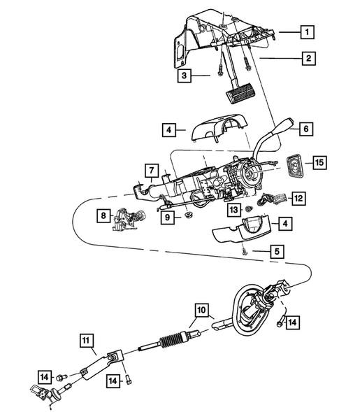 Steering Column and Intermediate Shaft for 2012 Ram 1500 #0