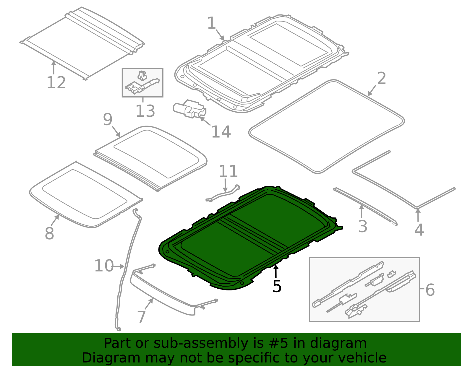 54-10-7-465-804 - High-Quality Sunroof Frame for 2017-2024 Mini Cooper ...