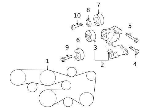 Belts & Pulleys for 2016 Toyota 4Runner #0