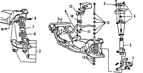 Front Suspension for 1986 Ford Thunderbird #0