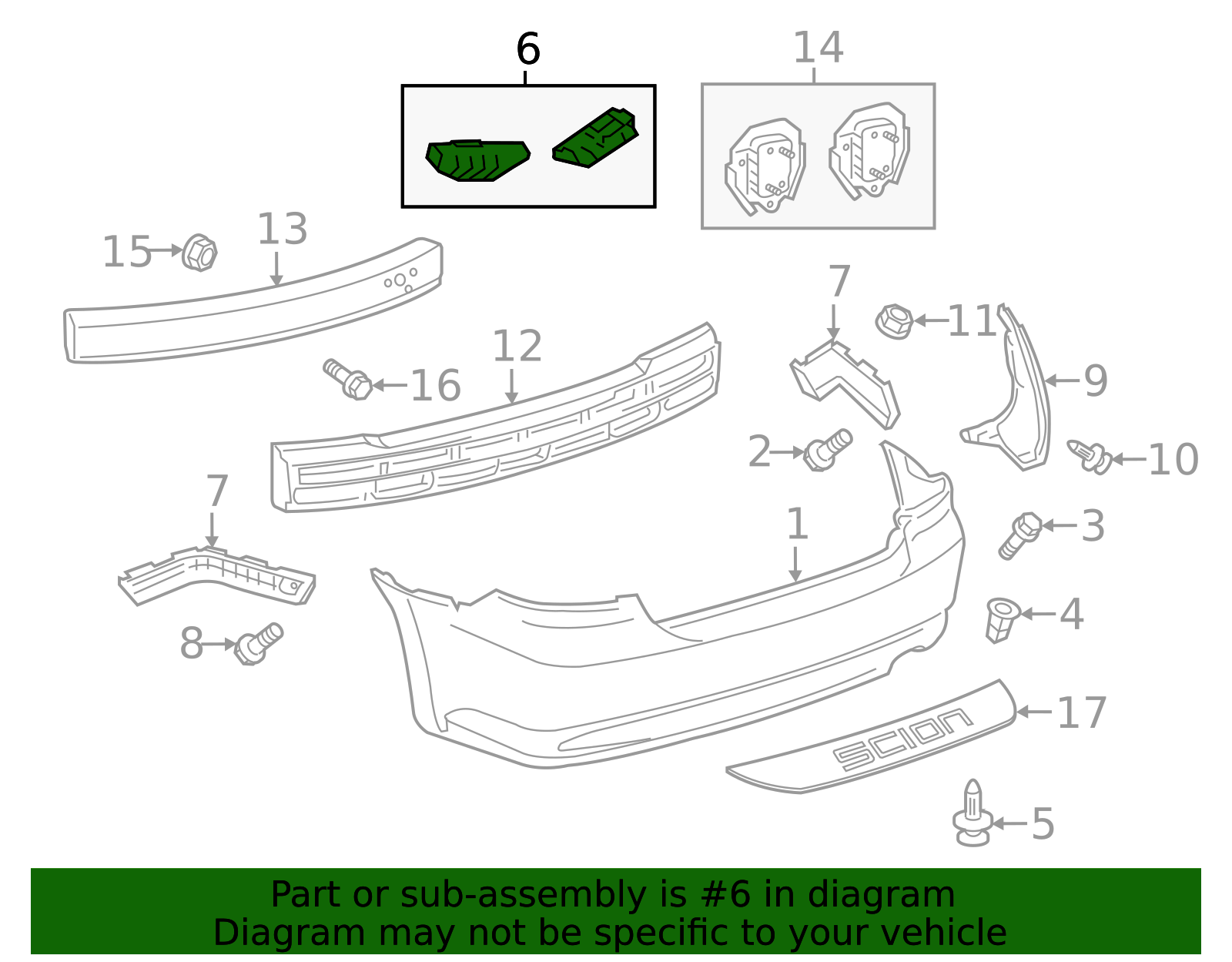 52563-21010 - Rear Retainer 2011-2013 Scion tC | Toyota San Diego Parts