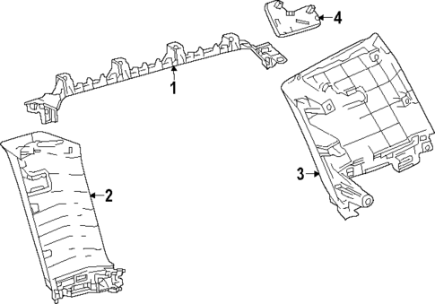 Interior Trim - Quarter Panels for 2024 Lexus GX550 #2