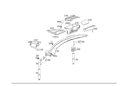 Water Baffle with Intake Shell for 2015 Mercedes-Benz SLS AMG #0