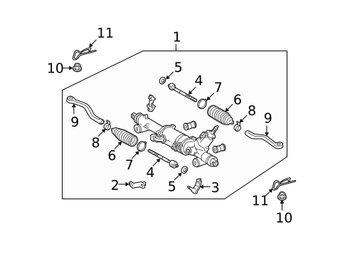 Steering Gear & Linkage for 2006 Lexus GS430 #0