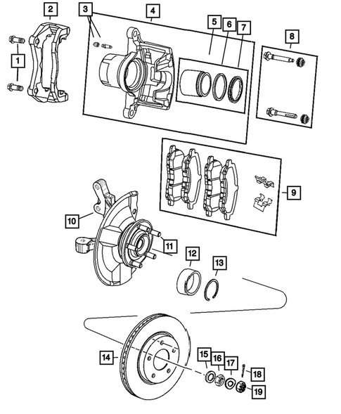 Front Brakes for 2007 Dodge Caliber #0
