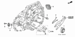 22821RF8000 - Transmission - Manual: FORK, CLUTCH RELEASE for Honda Image