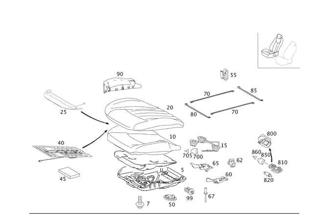 4180 - Driver Seat: Hexalobular Screw for Mercedes-Benz: AMG GT, AMG GT Black Series, AMG GT C, AMG GT R, AMG GT S, C230, C240, C250, C280, C300, C32 AMG, C320, C350, C55 AMG, C63 AMG, CLK63 AMG, CLS400, CLS500, CLS55 AMG, CLS550, CLS63 AMG, CLS63 AMG S, E250, E320, E350, E400, E500, E55 AMG, E550, E63 AMG, E63 AMG S, G55 AMG, G550, G550 4x4, G63 AMG, G65 AMG, GLK250, GLK350, SLC300, SLC43 AMG, SLK250, SLK300, SLK350, SLK55 AMG Image image