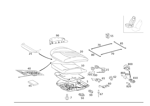 Right Seat for 2008 Mercedes-Benz CLS550 #0