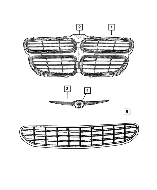 4805253AA - Cooling: Fascia Medallion for Mopar Image image