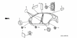 91616S5A000 - Interior/Bumper: BLOCK, FR. PILLAR (LOWER) (INNER) for Honda Image