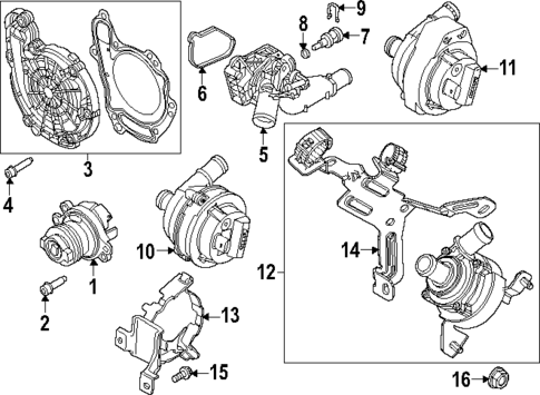 Water Pump for 2025 Dodge Hornet #0