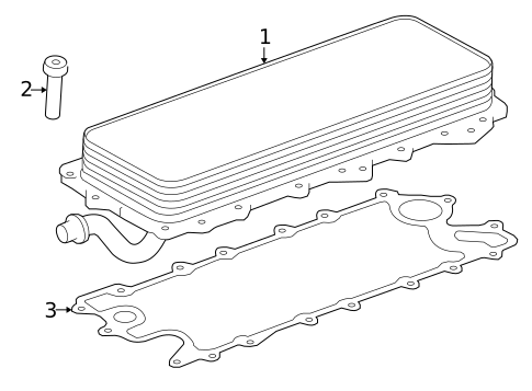 Engine Oil Cooler for 2013 Land Rover LR4 #0