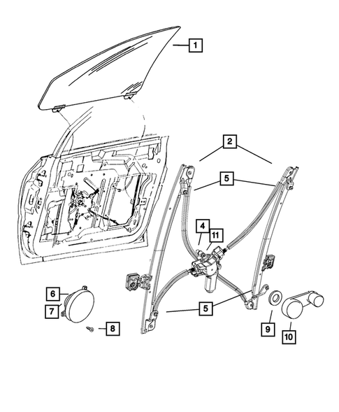 Front Door for 2007 Dodge Caravan #1