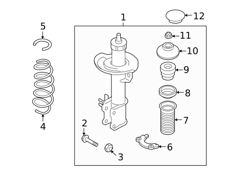 Struts & Components for 2008 Saturn Astra #0