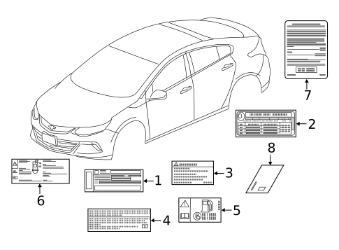 Labels for 2018 Chevrolet Volt #0