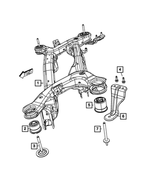 5151022AI - Rear Suspension: Rear Suspension Crossmember for Mopar Image