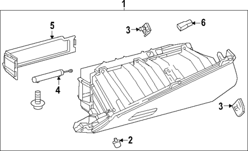 Glove Box for 2025 Toyota Camry #0