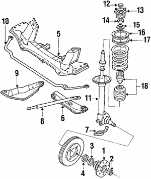 Front Suspension for 1985 Nissan 300ZX | OEM Parts Online