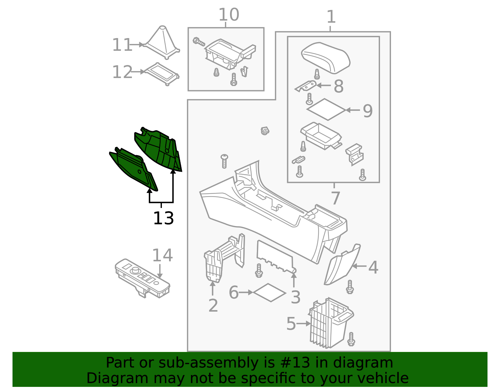 BP4K-64-241E-02 - Console Panel 2004-2009 Mazda 3 | Mazda-Parts