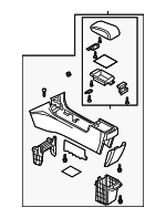 BAN664420A02 - : Console Assembly for Mazda: 3 Image