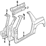 6311179E00 - : Inner Pillar for Suzuki Image