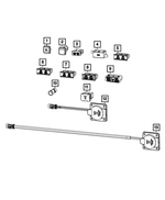 68467945AA - Electrical: Power Outlet Cap for Ram: 1500, 2500, 3500 Image
