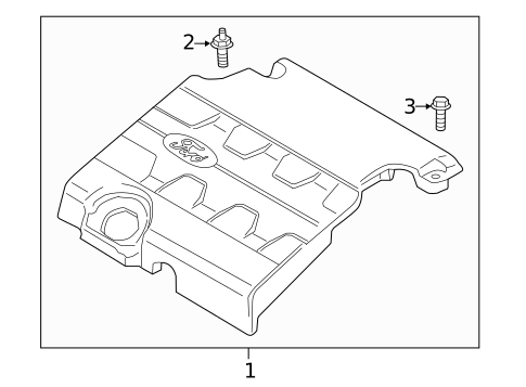 Engine Appearance Cover for 2017 Ford Edge #0