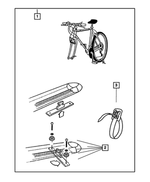 82300585 - Mopar Accessories - Component Parts: Bike Carrier Kit for Mopar Image