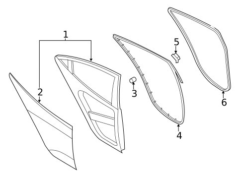 Door & Components for 2016 Hyundai Veloster #1