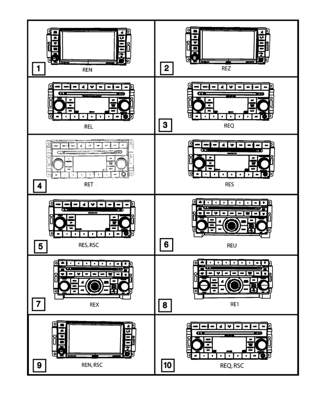 5064421AF - Electrical: Am/fm/cd/sdars Radio for Mopar Image