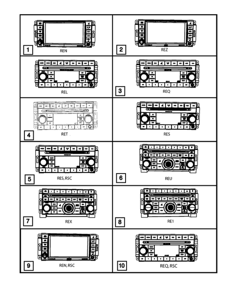 Radio, Antenna, Speakers, DVD, and Video systems for 2009 Dodge Journey #0