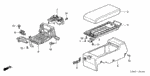 66418579000 - Interior/Bumper: STOPPER, GLOVE BOX LID for Acura Image